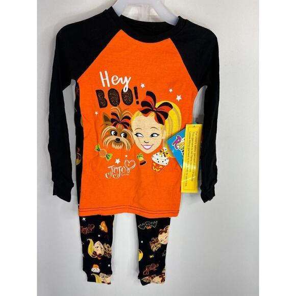 Nickelodeon JoJo Siwa Halloween Pajama Set Girls 4T Cotton Puppy‎ Bow NWT - Picture 1 of 8